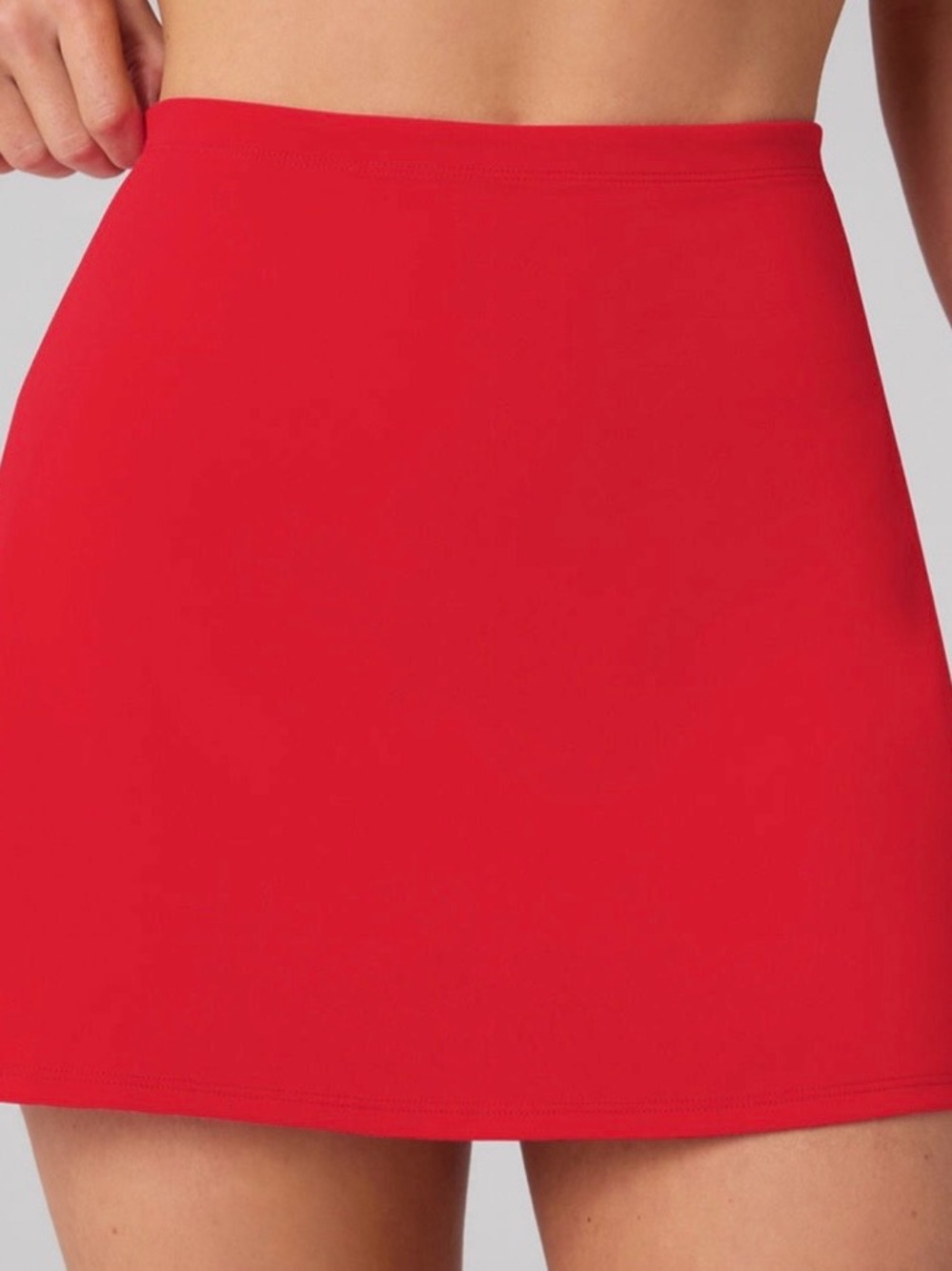 Fabletics medium pureluxe classic mini skort in heated red